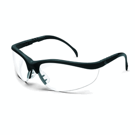 Crews Klondike Spectacles, Matte Black Finish Frame, Clear Lens, Duramass Hard Coat