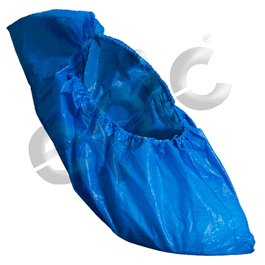 Epic Solid Polyethylene Shoe Covers, Blue, Universal