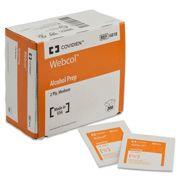 Webcol Alcohol Preps, Large, 2-ply, Sterile