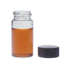 DWK Life Sciences (Kimble) 12 mL (3 dram) 51 Expansion Borosilicate Glass Vials with 15-425 Black Phenolic Caps and Polyvinyl-faced Pulp Liners