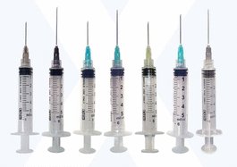 Exel Sterile 5 to 6 mL Luer Lock Syringe / Needle Combination, 22G x 1-1/2 in.