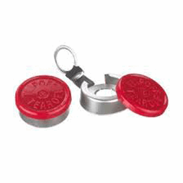 DWK Life Sciences (Wheaton) 20 mm Seal, Red Flip Tear Cap, Aluminum, Unlined