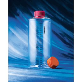 850 cm2 Graduated Polystyrene Roller Bottle with Easy Grip Vent Cap, CellBIND, 2/bag, Sterile