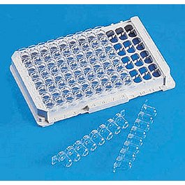Thermo Scientific Nunc Module Plate Nunc-Immuno LockWell MaxiSorp C8x12 w/ABS Frm NS PS Cert, 350 ul Well