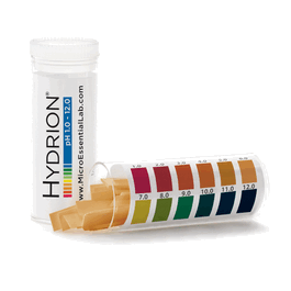Hydrion pH strips, pH 1-12, 10 vials w/100 strips each