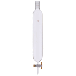 DWK Life Sciences (Kimble) Glass Column with PTFE stopcock plugs and TS joints, 13 x 500 mm