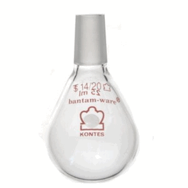 DWK Life Sciences (Kimble) KONTES 25 mL Heavy Wall Recovery Flask with 14/20 Inner Joint
