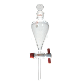 DWK Life Sciences (Kimble) 1000 mL Squibb Separatory Funnel with PTFE Stopcock, w/Stopper