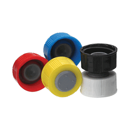 DWK Life Sciences (Wheaton) White PP I-Loc Cap, with Gray Bromobutyl Stopper, Cap Size: 20-400