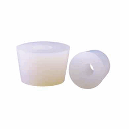 DWK Life Sciences (Kimble) No. 8 Silicone Stopper with 3/8 in. hole for 25 mm ULTRA-WARE Microfiltration Assemblies