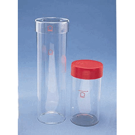 DWK Life Sciences (Kimble) 5 x 20 cm Cylindrical TLC Developing Tank, Glass Cap