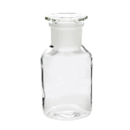 DWK Life Sciences (Wheaton) 100 mL Reagent Bottle, Wide Mouth, Clear, 54 x 110 mm, 29/22