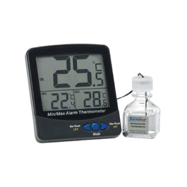 Triple Display Large Digit Thermometer For Refrigerators, -50 to 70C, Certified at +4C