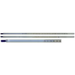 Thermco Accu-Safe Safety-Coated Non-Mercury Laboratory Thermometer, 76 mm Immersion, 305 mm length, -10 to 260C, 1C