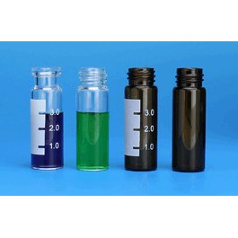 J.G. Finneran 4 mL Amber WISP Style Screw Thread Vials, 15 x 45 mm, 13-425 mm Neck Finish