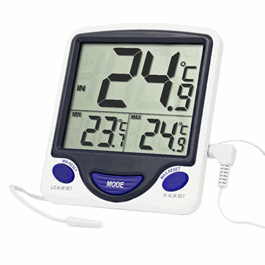 Control Company Jumbo Refrigerator/Freezer Thermometer with 5 mL Vaccine Bottle Probe