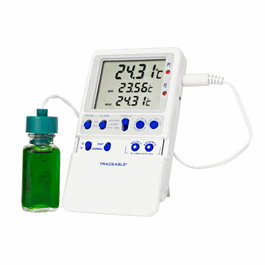 Control Company High-Accuracy Refrigerator Thermometer with 1 Bottle Probe specifically for refrigerator/freezer applications