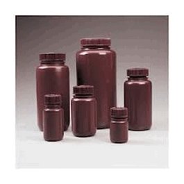 Thermo Scientific Nalgene Amber HDPE Wide-Mouth Bottle, 1000 ml