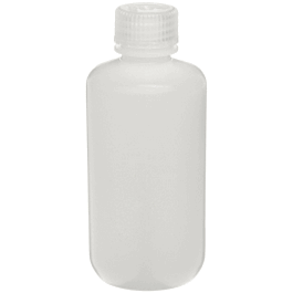 Thermo Scientific Nalgene 1000 mL (32 oz) Narrow Mouth LDPE Boston Round Bottles with 38-430 Closure