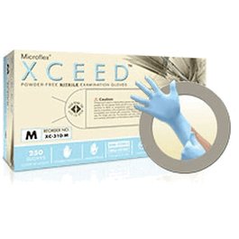 XCEED Nitrile Exam Glove, 9.5 in., Blue, L (XC-310-L)
