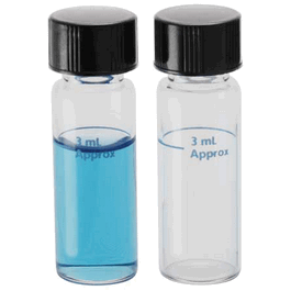 DWK Life Sciences (Kimble) Vial,Dilution,Clr,W/Attached Black Phenolic Closure W/White Rubber Liner,4 Ml,15 X 45, 13-425 GPI Thread Finish