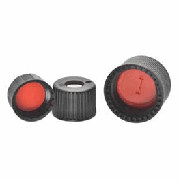 DWK Life Sciences (Kimble) Closure,Open-Top PP Screw Thread,W/Red PTFE-Faced Silicone Septa,8-425 GPI Thread Finish,Septa: Pre-Slit,Color:White