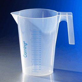 PP Beakers with Handle and Spout, 3000 mL
