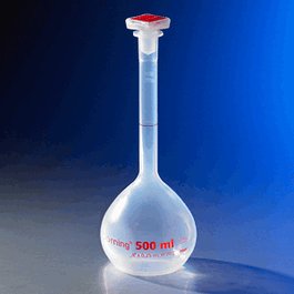Class A Reusable PMP Plastic Volumetric Flasks with 10/19 Tapered PP Stopper, 10 mL