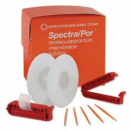 Repligen Biotech CE Dialysis Tubing Trial Kit, 16 mm Flat Width, MWCO: 3.5 to 5 kD (3500 to 5000 D), 1 m length