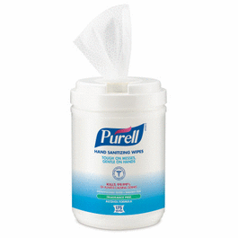 PURELL Hand Sanitizing Wipes Alcohol Formula, 100 Individually Wrapped Wipes in Box
