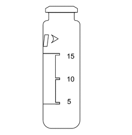 PerkinElmer 20 mL Clear Glass Crimp Top Vial with Write-On Patch