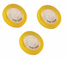 PerkinElmer Yellow PVDF Syringe Filters, 0.45 um, 13 mm