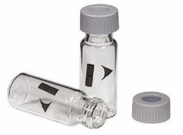 PerkinElmer 2 mL Autosampler Convenience Kit - 9 mm Screw Top Clear Polypropylene Vial with PTFE/Silicone Pre-Slit Septa