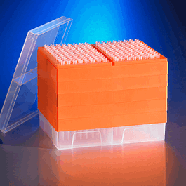 DeckWorks 1 - 200uL Pipet Tip Station, Graduated, Sterile, Polypropylene, 192 Tips/Layer, 5 Layers/Pack, 5 Packs/Case