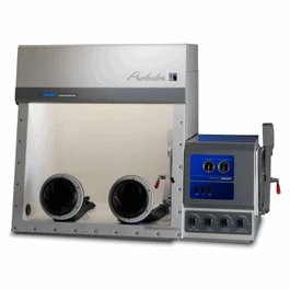 Protector Fiberglass Controlled Atmosphere Glove Box with Auto Pressure Control, 2 Ports, N. America, 110-115V