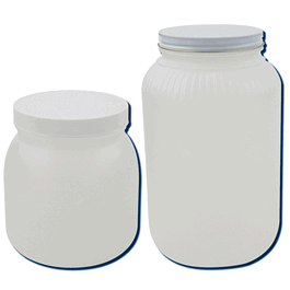 Dynalon Wide Mouth Jar, 0.5 Gallon, HDPE