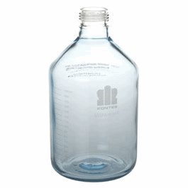 DWK Life Sciences (Kimble) ULTRA-WARE Flat Bottom HPLC Reservoirs with Graduations, 250 mL