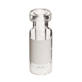 DWK Life Sciences (Wheaton) Clear Crimp LVI Vial, with Writing Patch, 0.3 mL