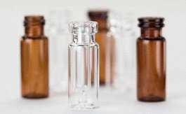 PerkinElmer 300 uL Clear Glass 11 mm Crimp Top Vial with Fused Insert