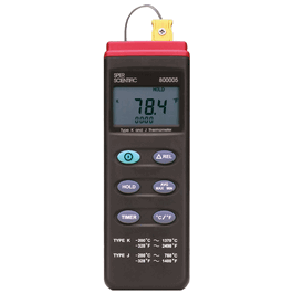 Advanced Thermocouple Type K/J Thermometer with RS232 Output and NIST Certificate of Compliance