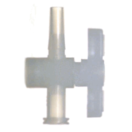DWK Life Sciences (Kimble) One-Way Stopcock Valve, Nylon Body, HDPE Plug, Female Luer to Male Luer, 14/20 Standard Taper joints