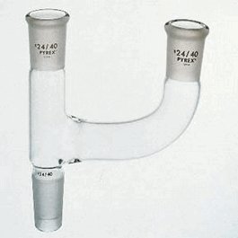 PYREX Claisen Three-Way Connecting Adapter with 24/40 Standard Taper Joints