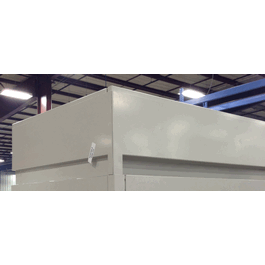 Ceiling enclosure, 31.7 in. deep, 4 ft. wide, 18.6 to 24.4 in. high, 3-sided