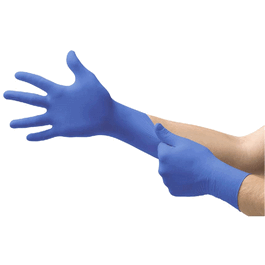 Microflex Ultraform UF-524 Powder Free Thin Nitrile Exam Gloves, 9.1 in., Cobalt Blue, L