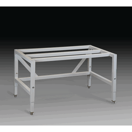 Telescoping Base Stand for 5 ft. Horizontal Clean Bench, with fixed feet