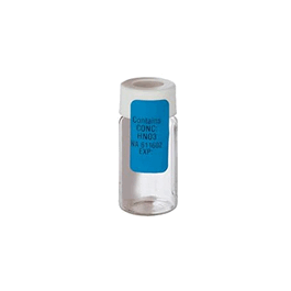 Thermo Scientific Clear septa vial, 40 ml, with 5 ml sodium bisulfate, stir bar, tare weighted
