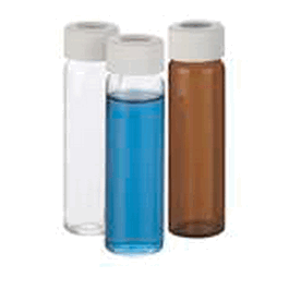Thermo Scientific Economy Certified VOA Vials, 40 ml, amber, no bar codes