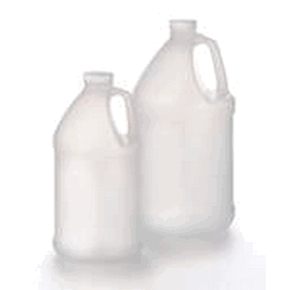 Thermo Scientific 2 L HDPE Jug, certified, with LDPE foam-lined PP screw closure