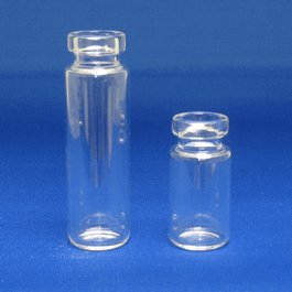 JG Finneran 20 mL SPME Clear Rounded Bottom Vial, 23 x 75 mm, 20 mm Flat Top Crimp, Thicker Lip Finish