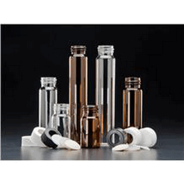 20 mL Amber Vial, 24-400 mm Solid Top Closure, PTFE Lined
